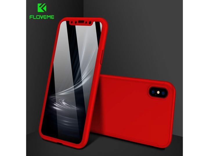 Immagine prodotto Floveme Custodia in vetro antiproiettile a 360 gradi per iPhone XS, protezione a 360 gradi (1 Pezzo/i, Apple iPhone XS)