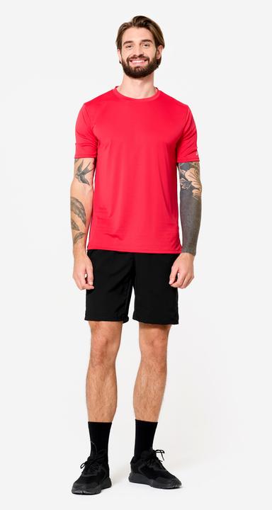 Actual product image Domyos T-Shirt Herren atmungsaktiv Rundhalsausschnitt - rot (XL)