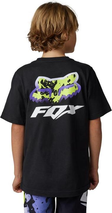 Actual product image Fox Tee 23 Yth Morphic Ss Blk Ym (M)