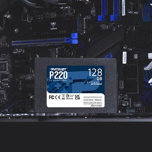 Produktbild Patriot SSD 128GB 2,5" P220 SATA3 550/480 (128 GB, 2.5")
