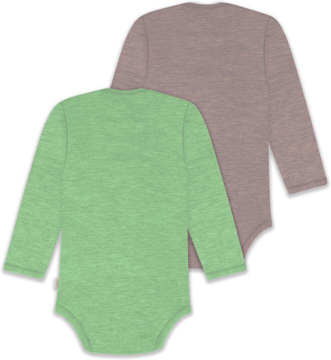Produktbild Normani 2er Pack Baby Merino Body Langarm „Auckland" - 9381 (92)