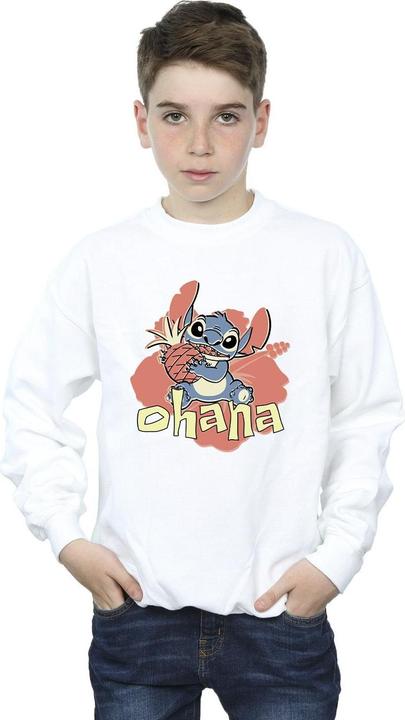 Actual product image Disney Boys Lilo And Stitch Ohana Pineapple Sweatshirt (152, 158)