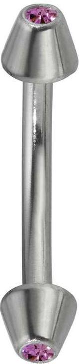 Bijouteria Augenbrauenpiercing (Chirurgenstahl 316L, Kristall)