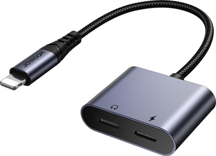 Produktbild Joyroom 2-in-1 Audio Adapter Lightning to Double Lightning - Black (Lightning, Lightning)