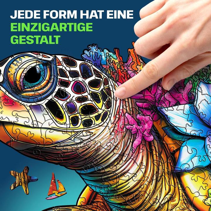 Actual product image Escape Welt Turtle (200 pieces) - wooden jigsaw puzzle (200 pieces)