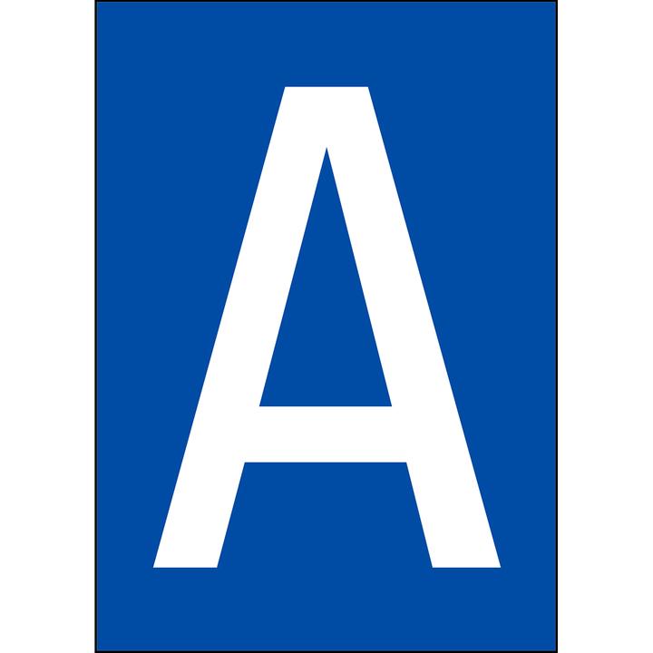 Productafbeelding Brady A4 etiketten met cijfers en letters