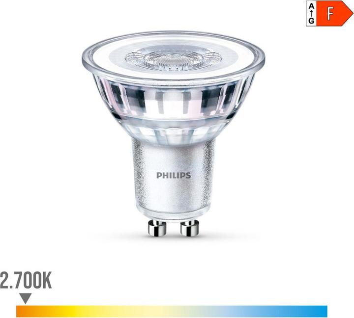 Productafbeelding Philips Spot (GU10, 4.60 W, 355 lm, 1 x, F)
