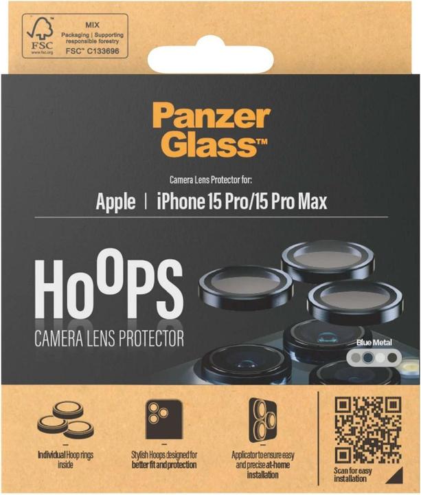 Actual product image PanzerGlass Hoops Camera Lens Protector (1 Piece, Apple iPhone 15 Pro Max, Apple iPhone 15 Pro)