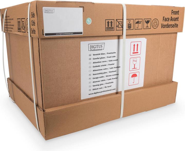 Image du produit Digitus Coffret mural 48,3cm 19 pouces 16U SoHoline RAL9002 noir sans étagère (16 HE, Rack 19 pouces)