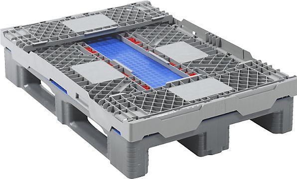 Actual product image Craemer Pallet collar, HDPE, perforated, folding, for pallets 1200 x 800 mm, LxWxH 1220