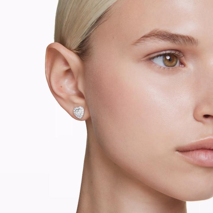 Immagine prodotto Swarovski x Ariana Grande Ohrstecker Verschiedene Schliffe Herz Weiss Rhodiniert (Metallo Swarovski)