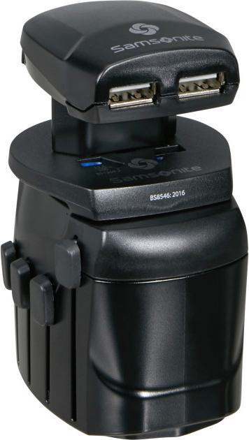 Actual product image Samsonite Worldwide Adapter and USB