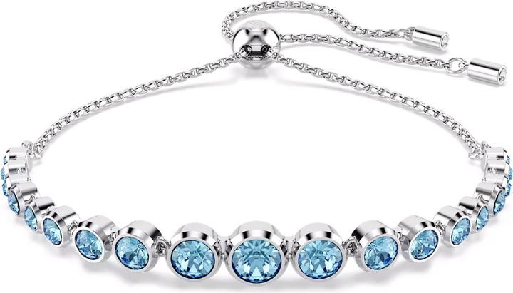 Swarovski Imber Tennis Armband Gemischte Rundschliffe Blau (24 cm, Swarovski Metall)