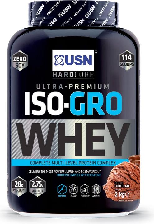 USN ISO-GRO Whey (Chocolat, 1 pcs, 2000 g)
