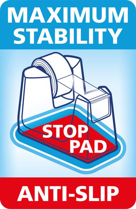 Actual product image tesa EASY CUT SMART tape dispenser for tables, with anti-slip technology, incl. 4 rolls of tesafilm