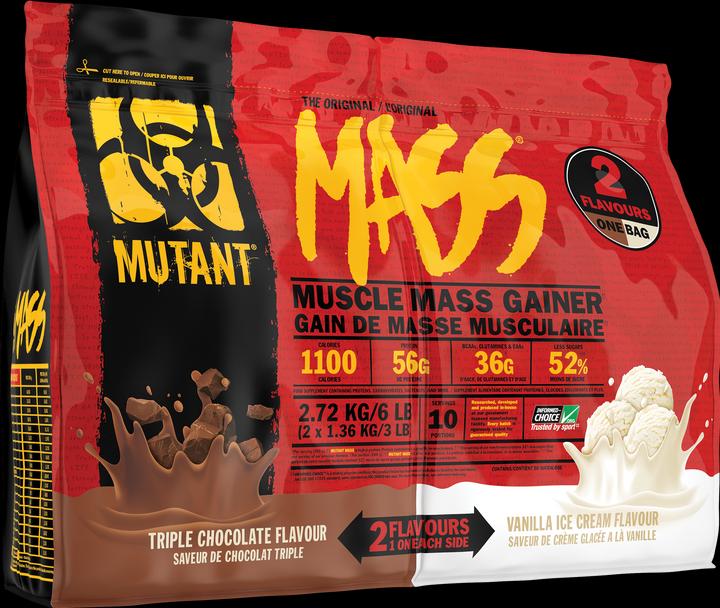 Actual product image Mutant Mass Dual Chamber Bag, 2720 g bag (Triple Chocolate, Vanilla Ice Cream, 1 pcs., 2720 g)