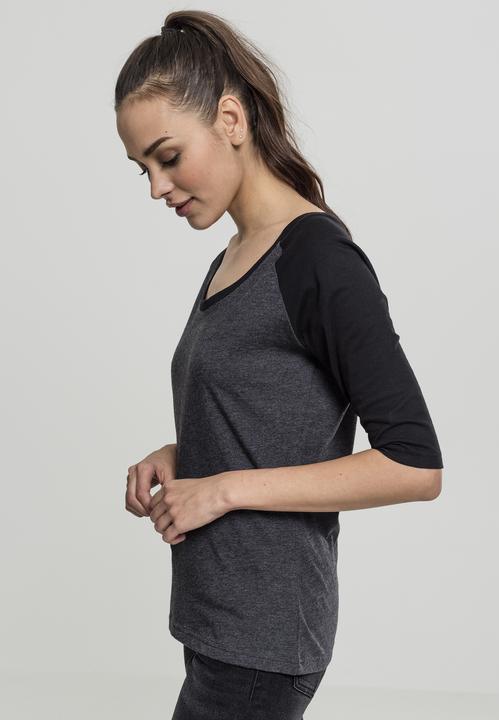 Produktbild Urban Classics Ladies 3/4 Contrast Raglan Tee (5XL)