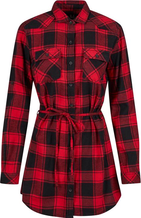 Brandit Damen Lucy Langarm-Shirt Grösse M Farbe Rot/Schwarz (M)