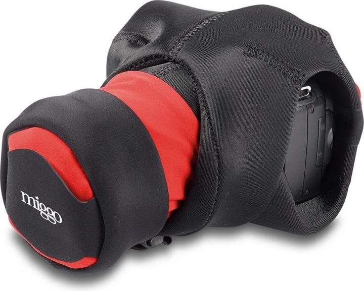 Actual product image miggo Grip & Wrap, Digital camera, Spandex, Neoprene, Black, Red, DSLR, 41 cm, 140 mm