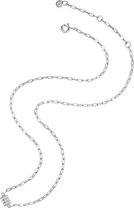 Actual product image Glanzstücke München Ladies Sterling Silver Zirconia silver 40.0 cm base chain + 5.0 cm extension - 28979 (Sterling Silver, 40 - 45 cm)