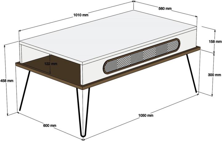 Actual product image Hanah Home Milo (145 x 40 x 45 cm)