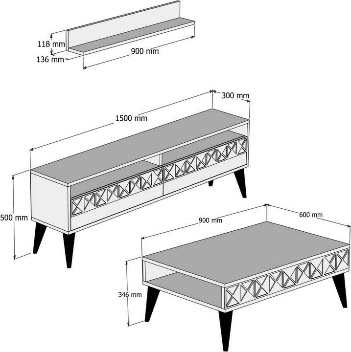 Actual product image Hanah Home Otis (150 x 50 x 30 cm)