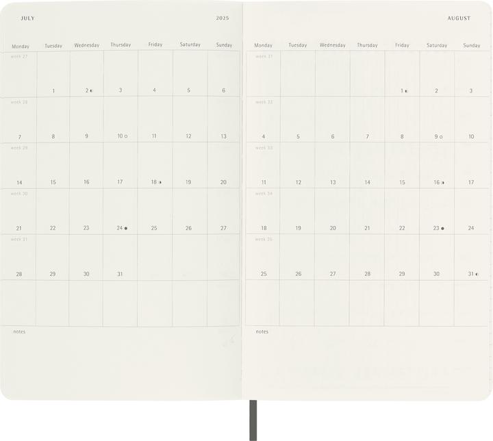 Image du produit Moleskine Calendrier de notes (A5, Anglais)