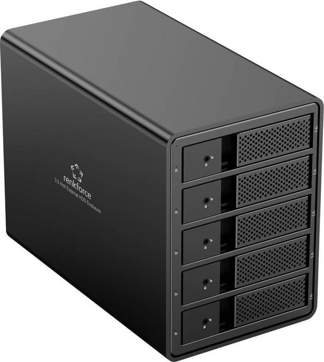Actual product image Renkforce RF-6647600 8.9 cm (3.5 Zoll) Festplattengehäuse 5 Bay 3.5 Zoll USB-A ( (3.5")
