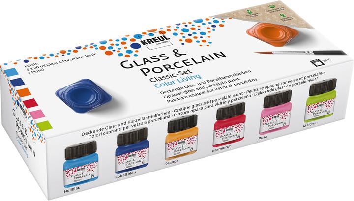 Kreul Glass & Porcelain Color Living-Set (Multi, 120 ml)