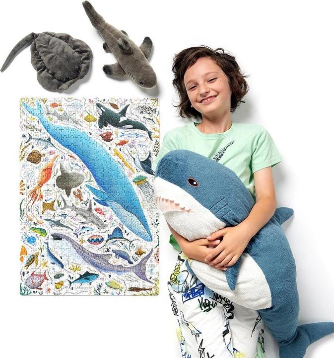 Image du produit Czuczu Puzzle de poissons et d'animaux aquatiques, 500 pièces (500 pièces)