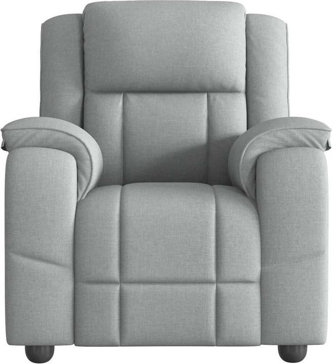 Produktbild VidaXL Massagesessel Hellgrau Stoff Massage TV-Sessel