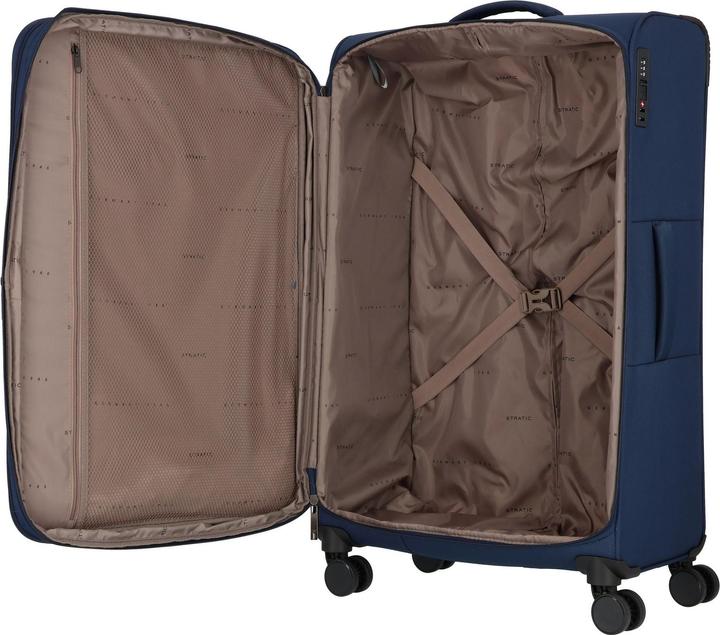 Immagine prodotto Stratic Fresh 4 Rollen Trolley L 77 cm mit Dehnfalte (110 l, XL (da 115l))
