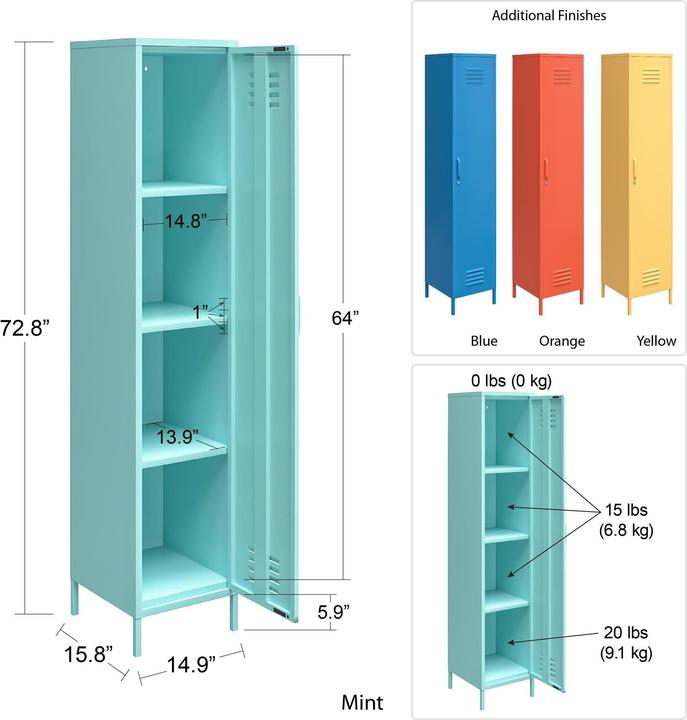 Actual product image Novogratz Cache (38 x 40 x 185 cm)
