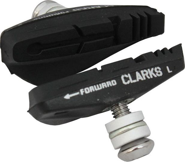 Image du produit Clarks Freins Road Plaquettes de frein bloc intégral W-angle réglable pour Shimano, gris (Shimano, Tektro, Avid, Caoutchouc)