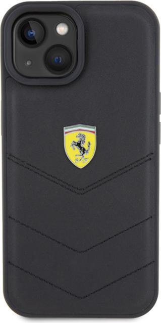 Image du produit Ferrari FEHCP15SRDUK iPhone 15 6.1" czarny/black hardcase Quilted Metal Logo (Apple iPhone 15)