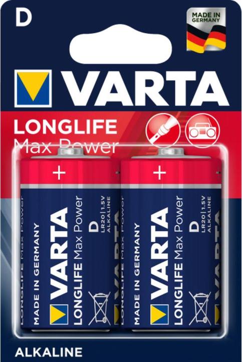 Actual product image Varta Longlife Max Power (2 pcs., D, 16500 mAh)