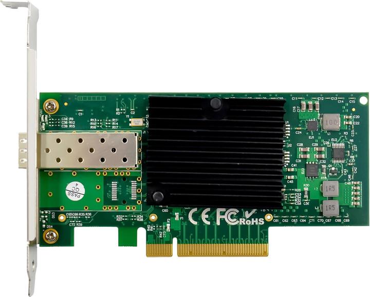 Produktbild InLine 10-Gigabit Netzwerkkarte, 1x SFP+, PCIe x8, inkl. low profile Slotblech (PCIe)