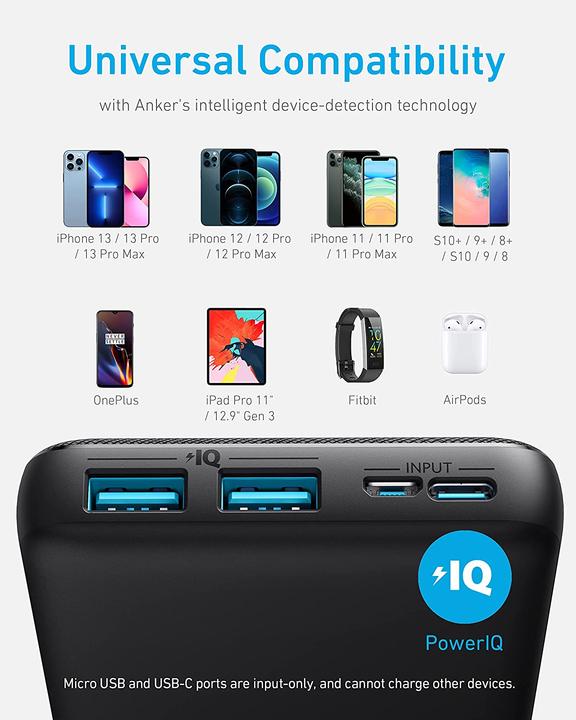 Produktbild Anker Powerbank, 325 (20000 mAh, 15 W, 74 Wh)
