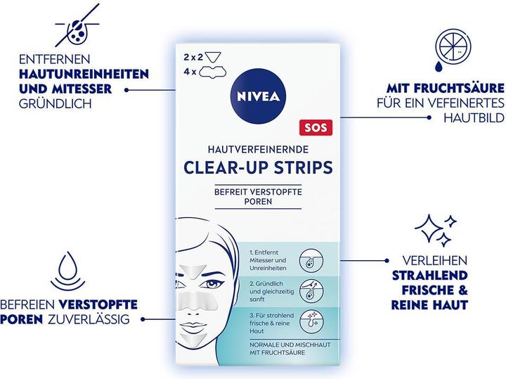 Actual product image NIVEA Skin-refining clear-up strips (Blackhead remover, 6000 ml)