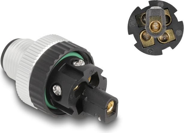 Produktbild Delock M12 Steckverbinder A-kodiert 5 Pin Stecker zur Montag