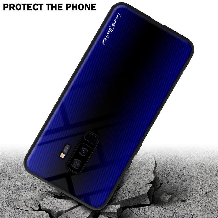 Productafbeelding Cadorabo TPU gestreepte glasplaat (Samsung Galaxy S9+)