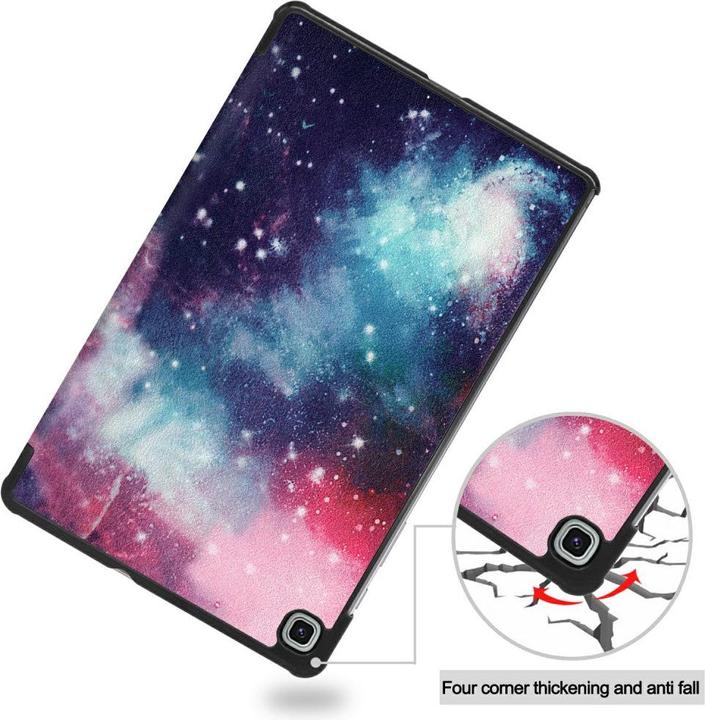 Productafbeelding Cover-Discount Galaxy Tab S6 Lite - Drieluik Smart Leather Case Universum (Galaxy Tab S6 Lite 10.4 (2020))