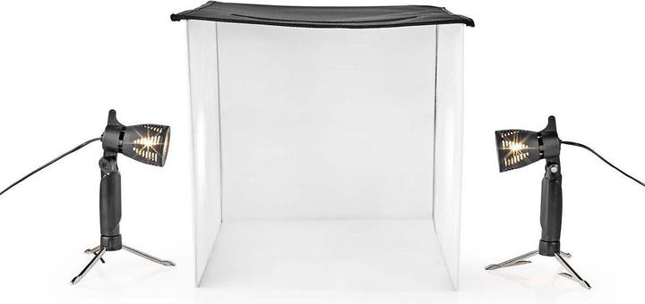 Actual product image Nedis Photo Studio Kit | 400 lm | Foldable | Backgrounds incl. | Carrying bag included | Black (Folding reflector, 43 cm)