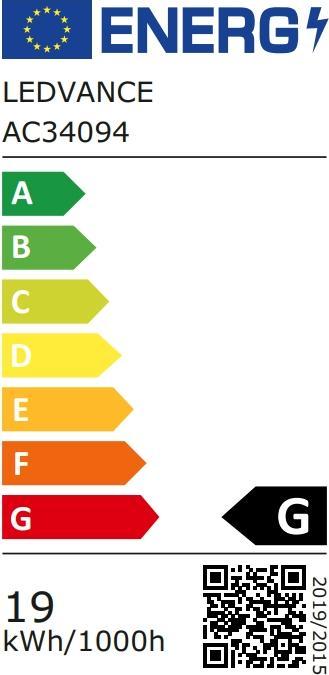 Label énergétique Osram Lampe fluorescente (G13, 18 W, 1350 lm, 1 x, G)
