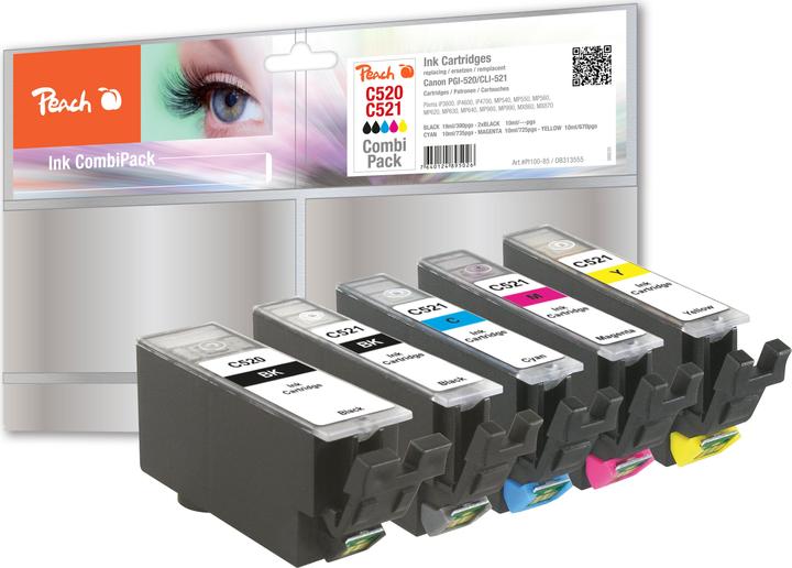 Image du produit Peach Cli-521, Pg-520 (M, PBK, CF, C, Y)