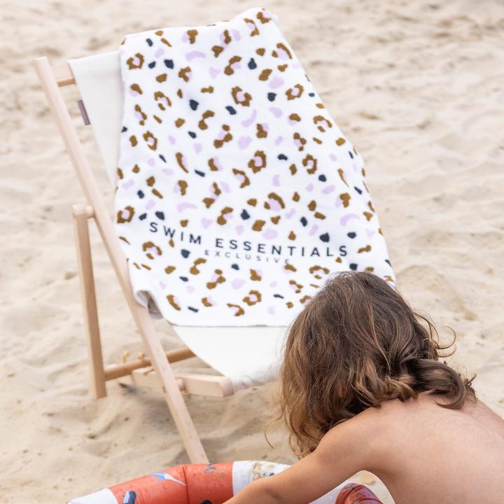 Actual product image Swim Essentials Badetuch Kaki Leopard
