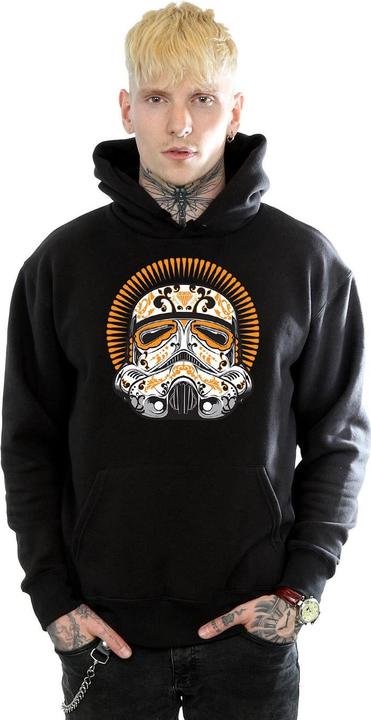 Actual product image Star Wars Mens Stormtrooper Dia De Los Muertos Hoodie (XL)