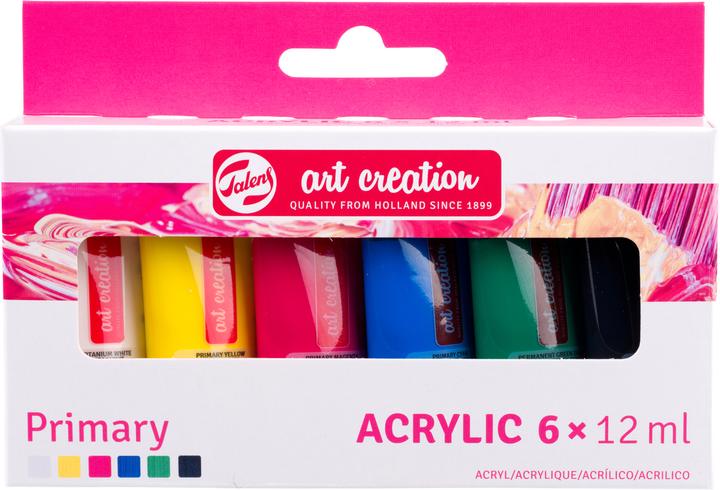 Produktbild Royal Talens Talens Art Creation Acrylfarben-Set Primär, 6x12ml (Mehrfarbig, 12 ml)