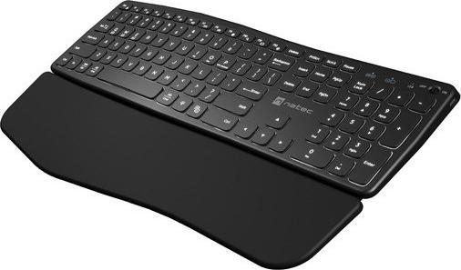 Actual product image Genesis KLAWiatura Natec KLAWIATURA NATEC PORIFERA US BEZPRZEWODOWA BLUETOOTH + 2.4GHZ X-SCISSOR PODŚWIETLEN (Eng. Int., Wireless)
