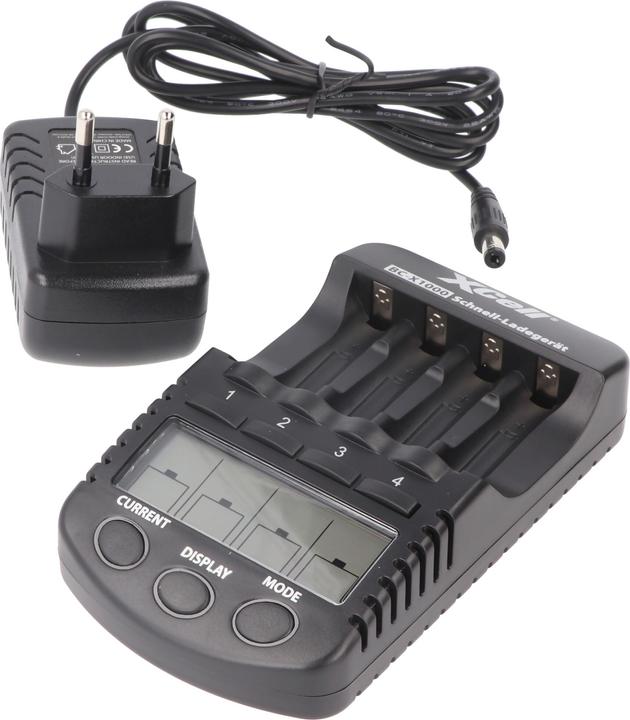 Actual product image XCell Quick Charger BC-X1000 Digital LCD (2 pcs., AA, AAA, Chargers without battery)